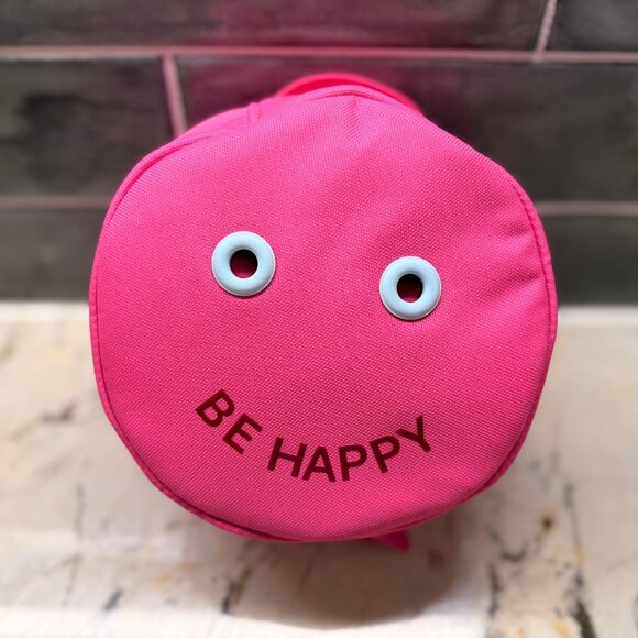 lululemon athletica Handbags - Lululemon "Be Happy" Daily Essentials Mini Pouch - Pink/Smiley
